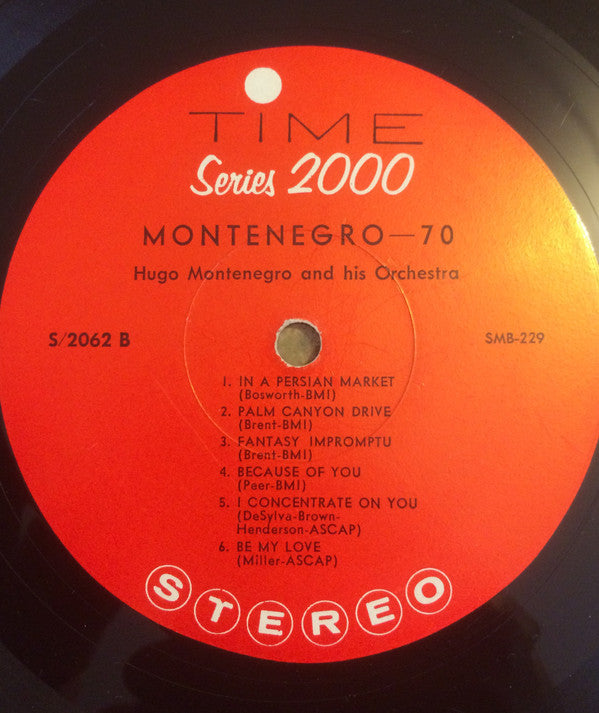 Montenegro, Hugo And His Orchestra - Process 70 (VG+) (Vinyl LP)