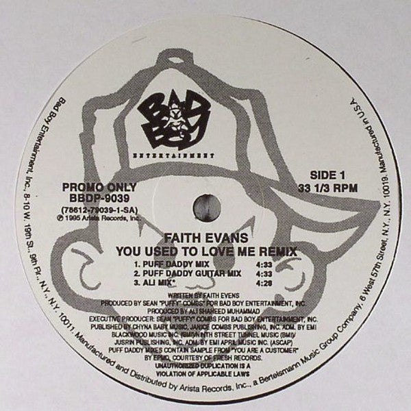 Evans, Faith - You Used To Love Me (Remix) (M) (Vinyl LP)