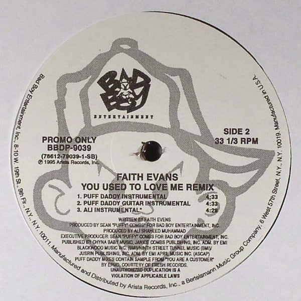 Evans, Faith - You Used To Love Me (Remix) (M) (Vinyl LP)
