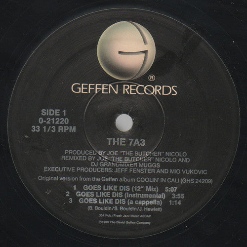 7A3 - Goes Like Dis (VG+) (Vinyl LP)