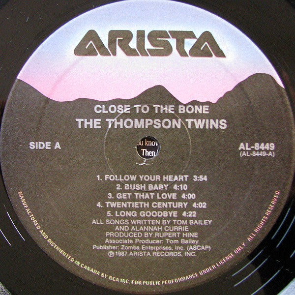 Thompson Twins - Close To The Bone (M) (Vinyl LP)