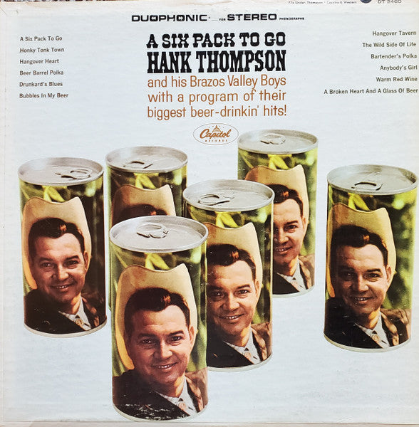 Thompson, Hank And His Brazos Valley Boys - A Six Pack To Go (VG) (Vinyl LP)