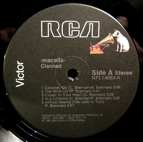 Clannad - Macalla (VG+) (Vinyl LP)