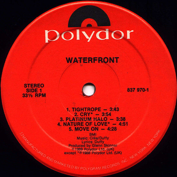 Waterfront  - Waterfront (VG+) (Vinyl LP)