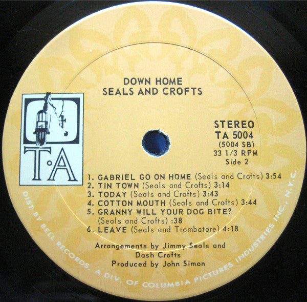 Seals & Crofts - Down Home (VG) (Vinyl LP)