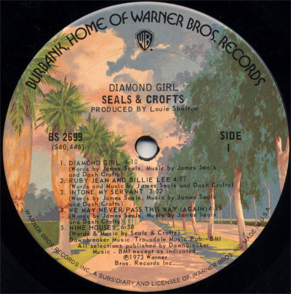 Seals & Crofts - Diamond Girl (Vinyl, VG) (Vinyl LP)