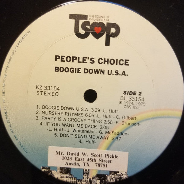 People's Choice - Boogie Down U.S.A. (VG+) (Vinyl LP)