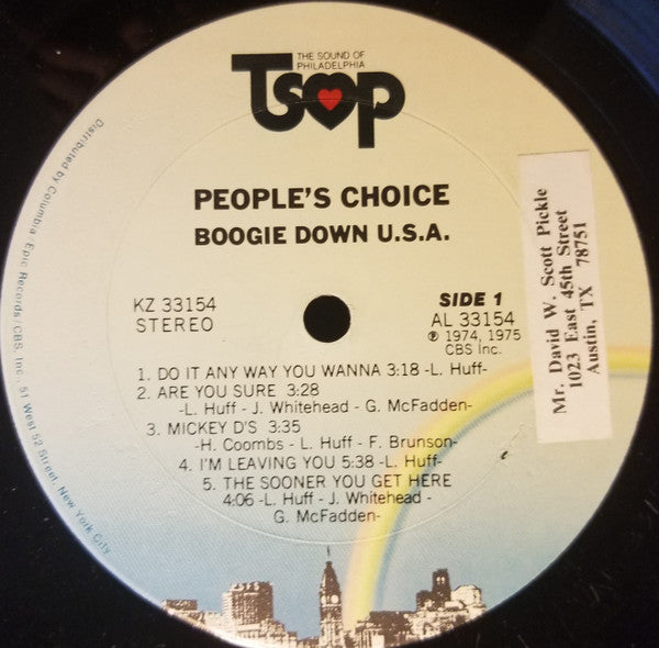 People's Choice - Boogie Down U.S.A. (VG+) (Vinyl LP)