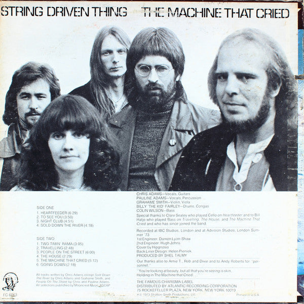 String Driven Thing - The Machine That Cried (VG+) (Vinyl LP)