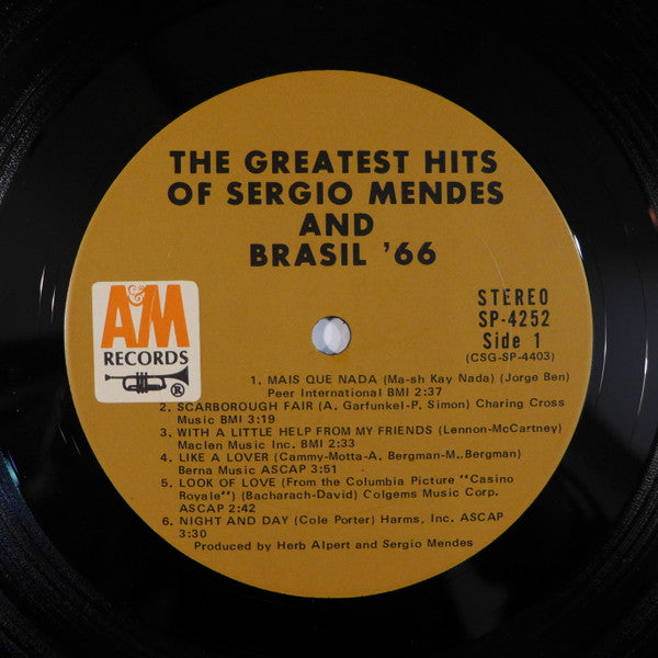 Mendes, Sergio & Brasil '66 - The Greatest Hits (VG) (Vinyl LP)