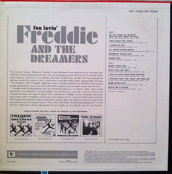 Freddie & The Dreamers - Fun Lovin' Freddie (Vinyl, VG+) (Vinyl LP)