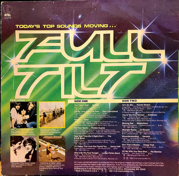 Various - Full Tilt (Vinyl, VG) (Vinyl LP)