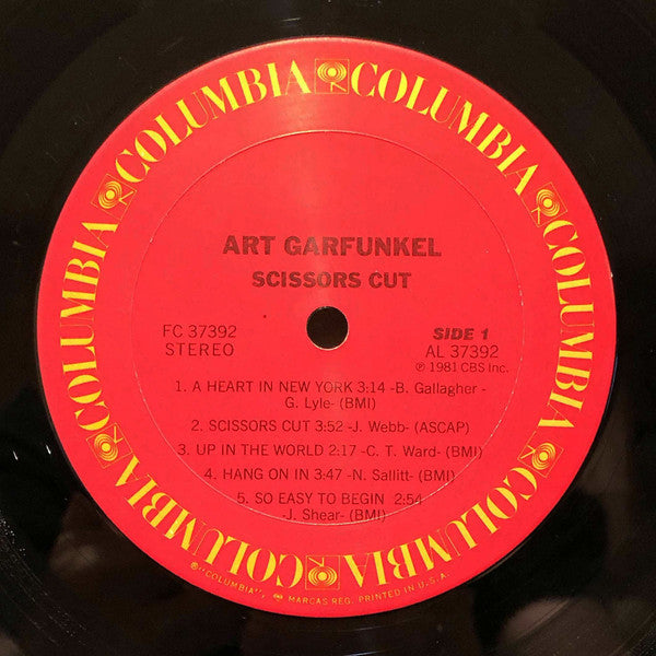 Garfunkel, Art - Scissors Cut (Vinyl, VG+) (Vinyl LP)