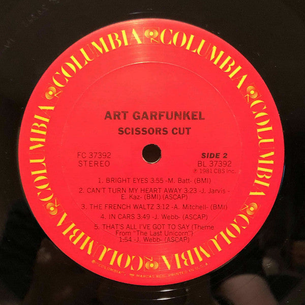 Garfunkel, Art - Scissors Cut (Vinyl, VG+) (Vinyl LP)