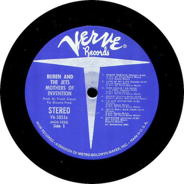 Mothers Of Invention - Cruising With Ruben & The Jets (VG+) (Vinyl LP)