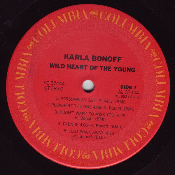 Bonoff, Karla - Wild Heart Of The Young (Vinyl, NM or M-) (Vinyl LP)