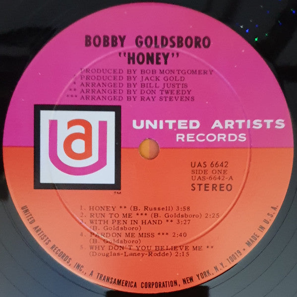 Goldsboro, Bobby - Honey (VG+) (Vinyl LP)