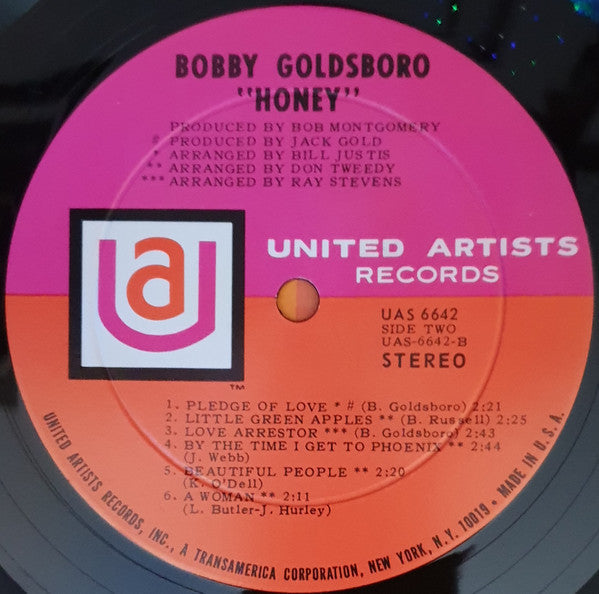 Goldsboro, Bobby - Honey (VG+) (Vinyl LP)