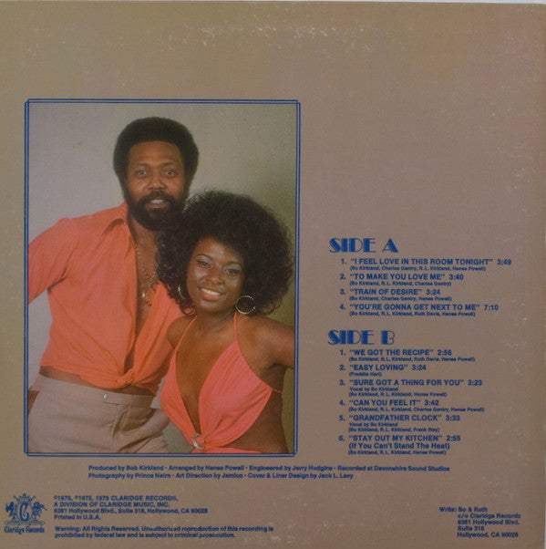 Kirkland, Bo And Ruth Davis - Bo & Ruth (VG+) (Vinyl LP)