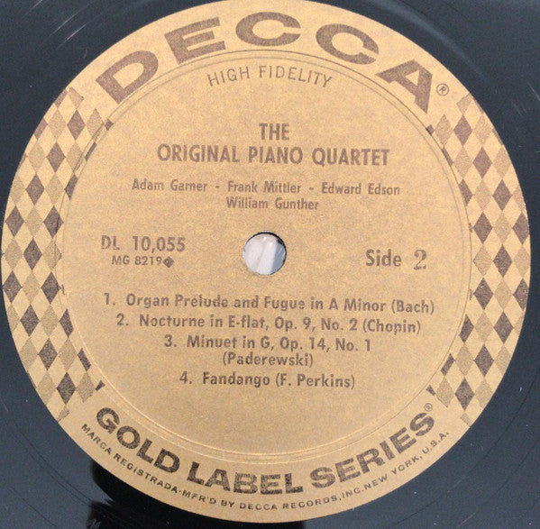 Original Piano Quartet - Forty Fabulous Fingers Vol. 2 (VG+) (Vinyl LP)