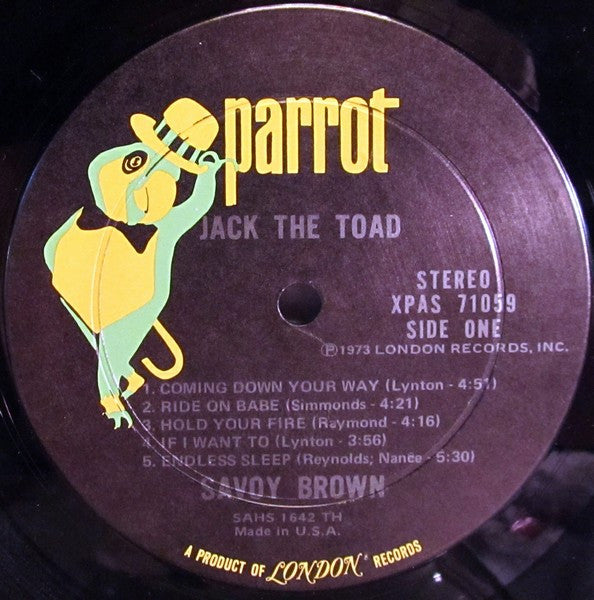 Savoy Brown - Jack The Toad (VG) (Vinyl LP)