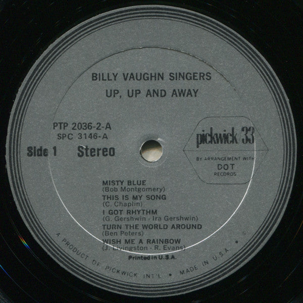 Vaughn, Billy Orchestra & Billy Vaughn Singers - Up, Up & Away / Just One Of Those Things (VG+) (Vinyl LP)