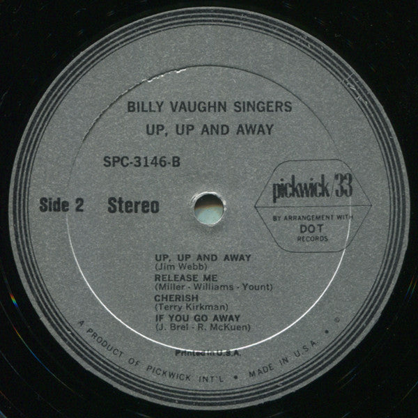 Vaughn, Billy Orchestra & Billy Vaughn Singers - Up, Up & Away / Just One Of Those Things (VG+) (Vinyl LP)