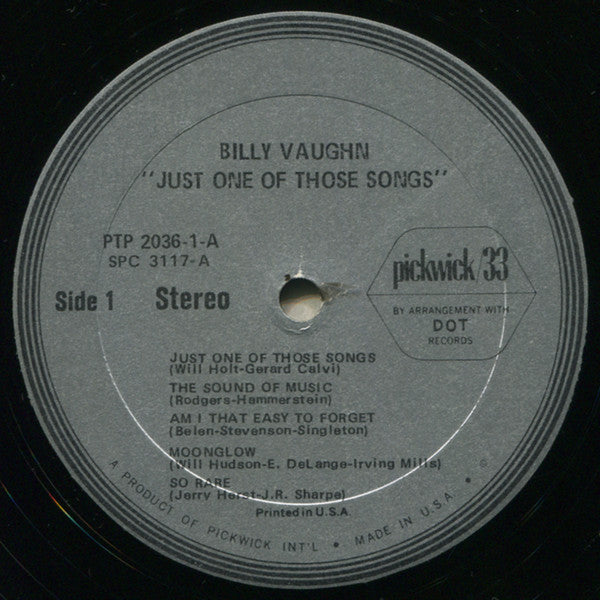 Vaughn, Billy Orchestra & Billy Vaughn Singers - Up, Up & Away / Just One Of Those Things (VG+) (Vinyl LP)