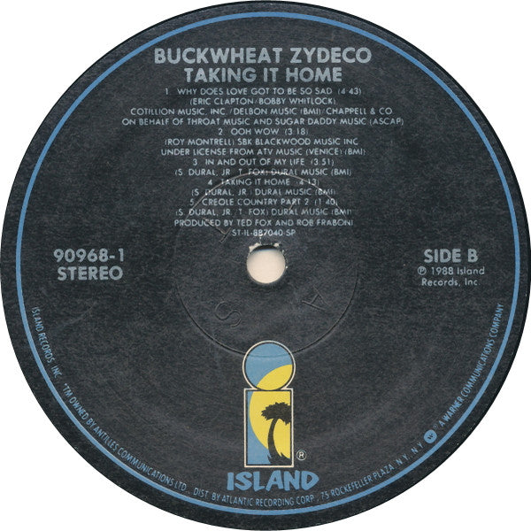 Buckwheat Zydeco - Taking It Home (Vinyl, VG+) (Vinyl LP)