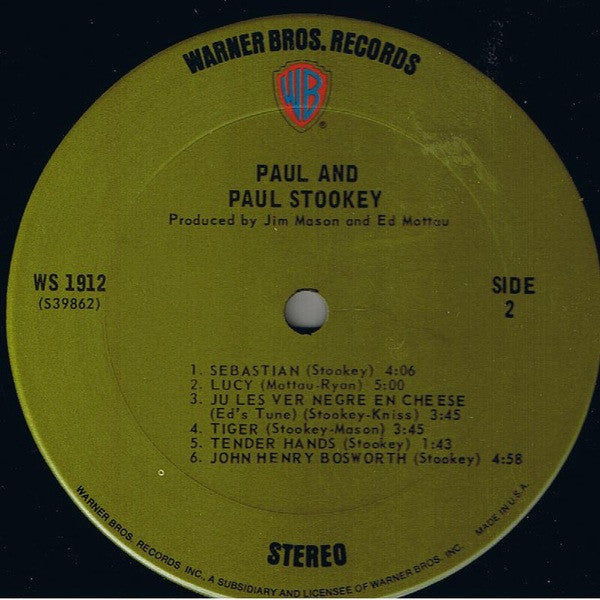Stookey, Paul - Paul And (VG) (Vinyl LP)