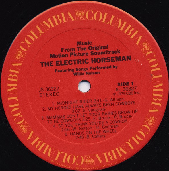 Nelson, Willie / Dave Grusin - The Electric Horseman (Music From The Original Motion Picture Soundtrack) (Vinyl, VG+) (Vinyl LP)