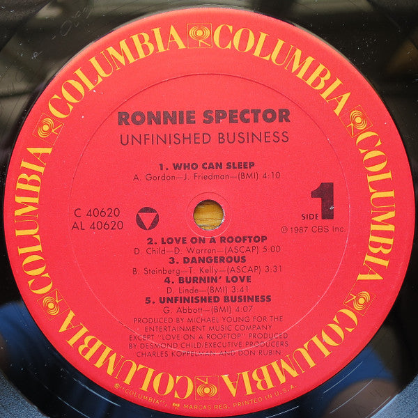 Spector, Ronnie - Unfinished Business (NM or M-) (Vinyl LP)