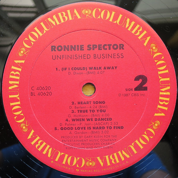 Spector, Ronnie - Unfinished Business (NM or M-) (Vinyl LP)