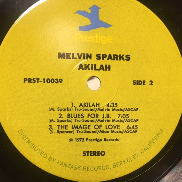 Sparks, Melvin - Akilah! (Vinyl, VG) (Vinyl LP)