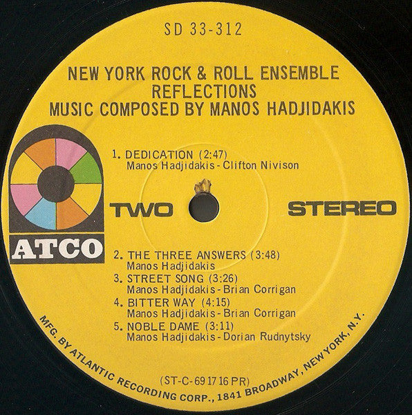 New York Rock Ensemble - Reflections (VG+) (Vinyl LP)
