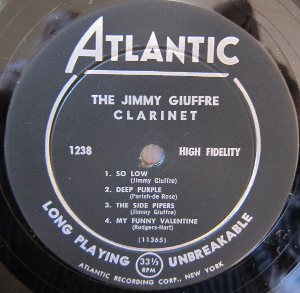 Giuffre, Jimmy - The Jimmy Giuffre Clarinet (Vinyl, G+) (Vinyl LP)