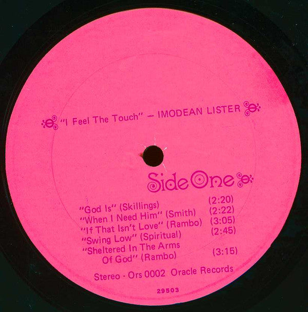 Lister, Imodean - I Feel The Touch (VG) (Vinyl LP)