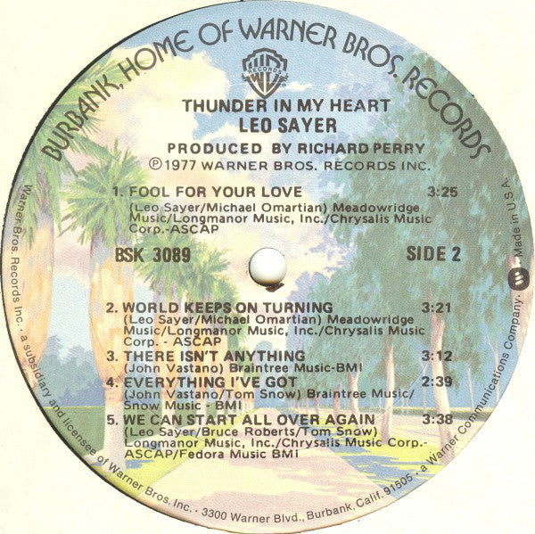 Sayer, Leo - Thunder In My Heart (NM or M-) (Vinyl LP)
