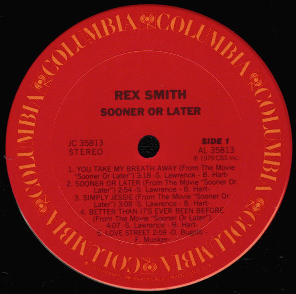 Smith, Rex - Sooner Or Later (Vinyl, VG) (Vinyl LP)