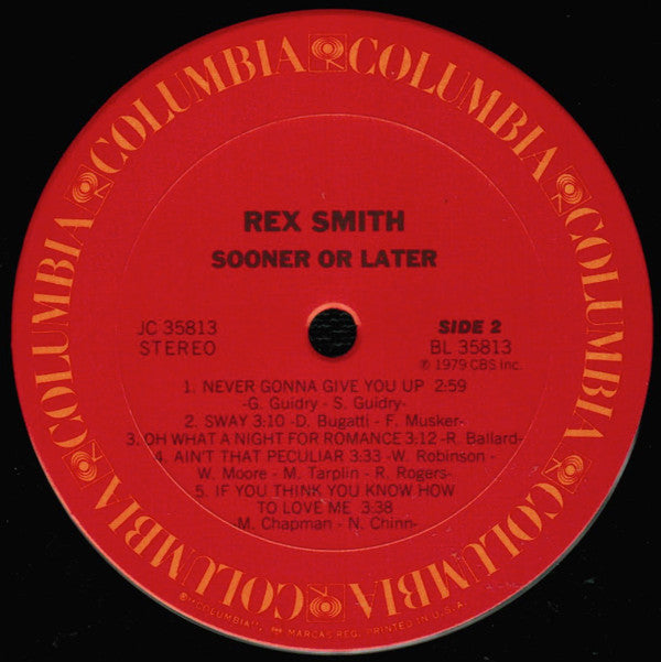 Smith, Rex - Sooner Or Later (Vinyl, VG) (Vinyl LP)