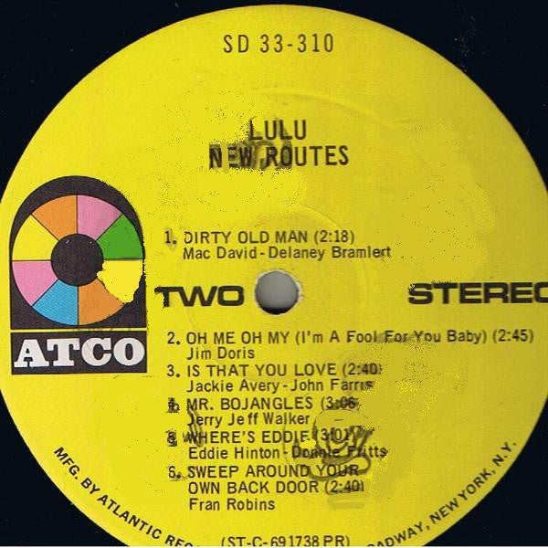 Lulu - New Routes (VG) (Vinyl LP)