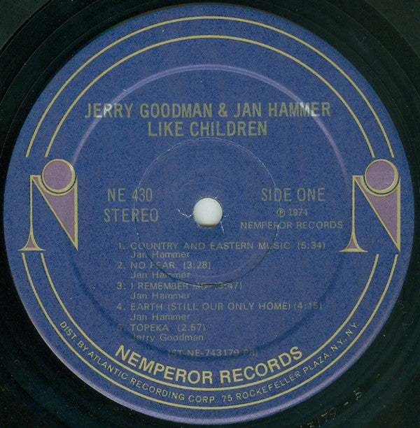 Goodman, Jerry & Jan Hammer - Like Children (VG) (Vinyl LP)