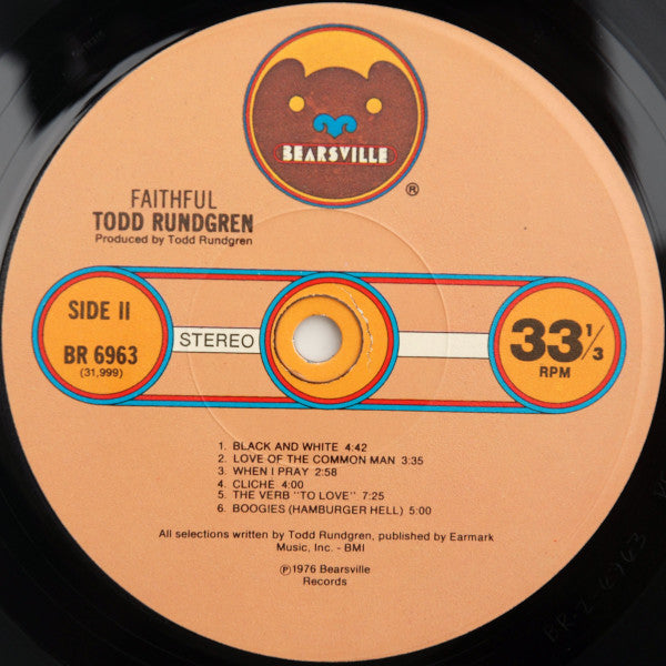 Rundgren, Todd - Faithful (VG) (Vinyl LP)
