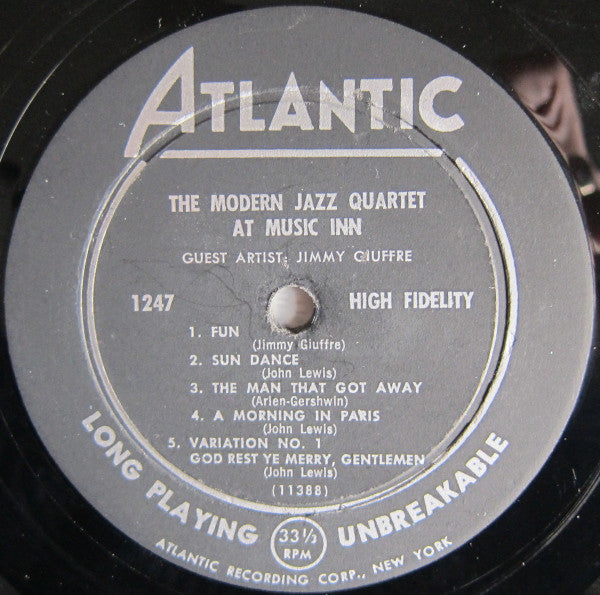 Modern Jazz Quartet Guest Artist: Jimmy Giuffre - The Modern Jazz Quartet At Music Inn (Vinyl, VG) (Vinyl LP)
