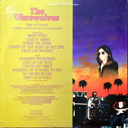 Werewolves - Ship Of Fools (Summer Weekends And No More Blues) (VG+) (Vinyl LP)