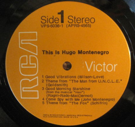 Montenegro, Hugo - This Is Hugo Montenegro (VG) (Vinyl LP)