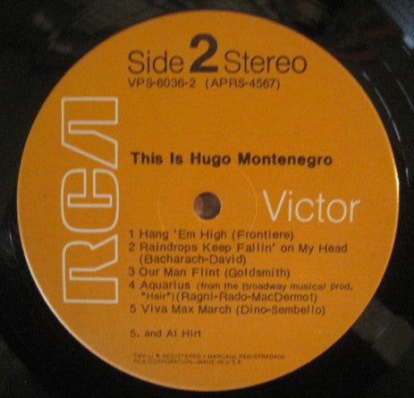 Montenegro, Hugo - This Is Hugo Montenegro (VG) (Vinyl LP)