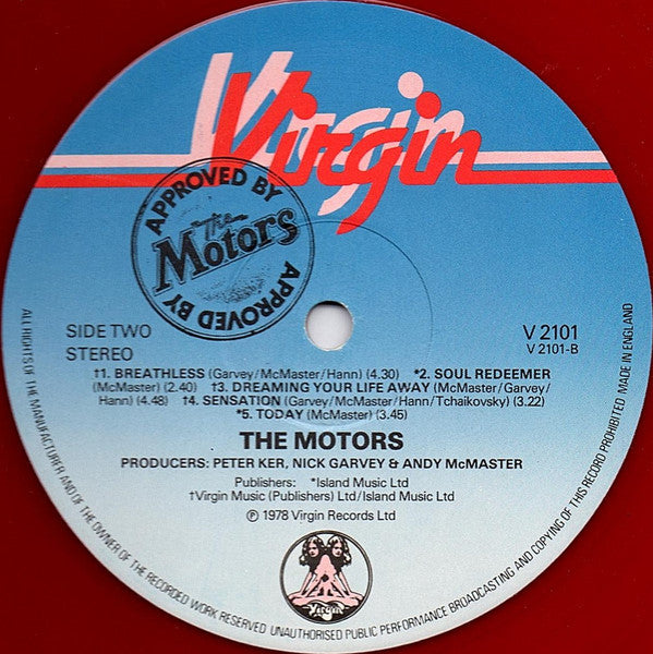 Motors - Approved By The Motors (VG+) (Vinyl LP)