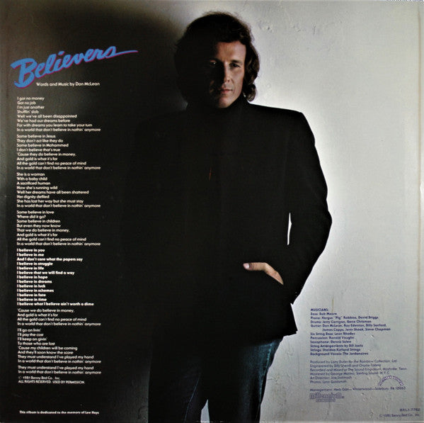McLean, Don - Believers (NM or M-) (Vinyl LP)