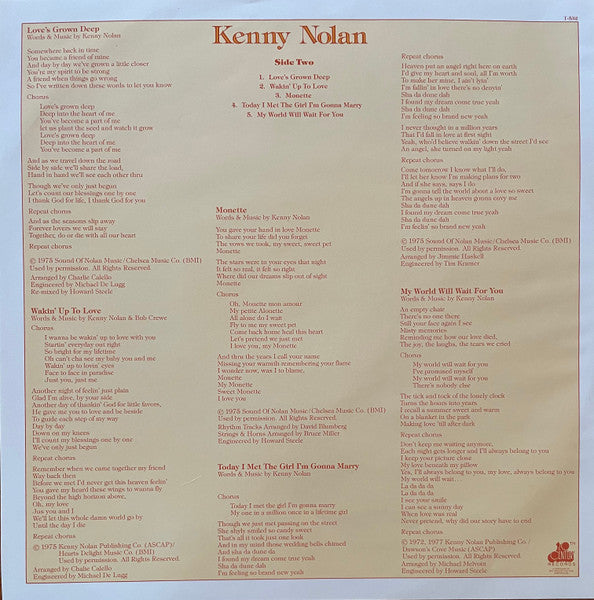 Nolan, Kenny - Kenny Nolan (VG) (Vinyl LP)